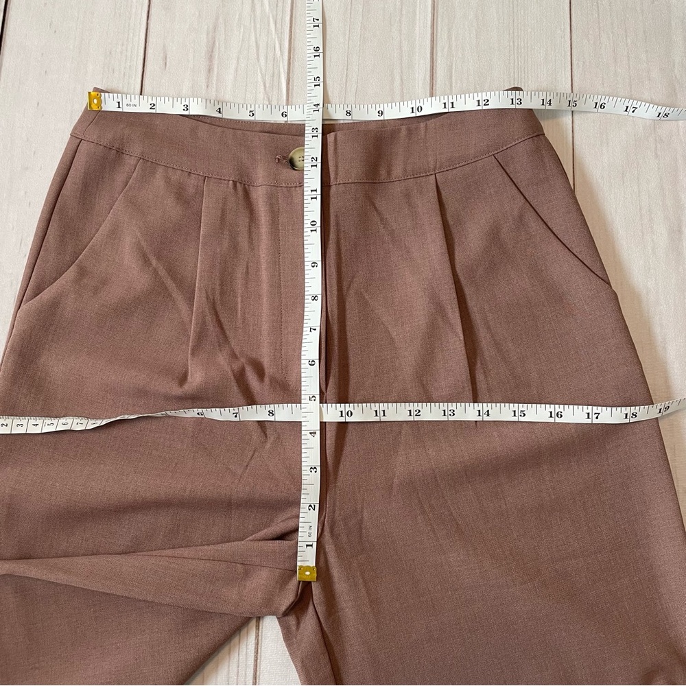 NWOT Altar’d State Wide Leg Pleated Trouser Pants Women’s S Mauve Lightweight - Picture 12 of 15